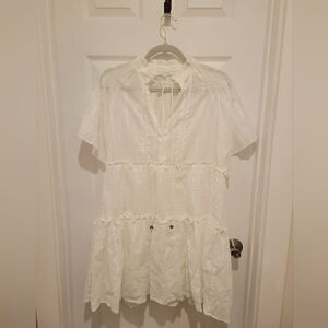 Olivaceous Summer white dress